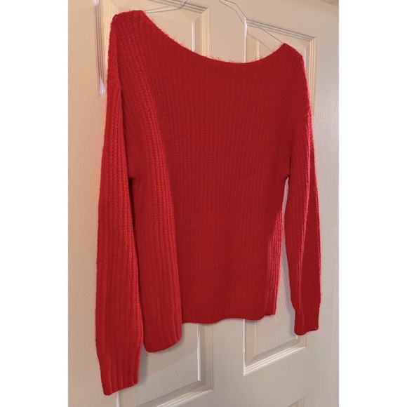 ♥️Old Navy brand Long Sleeve Red Crew Neck Fall Winter Sweater Size Medium (M)♥️ - Picture 4 of 4